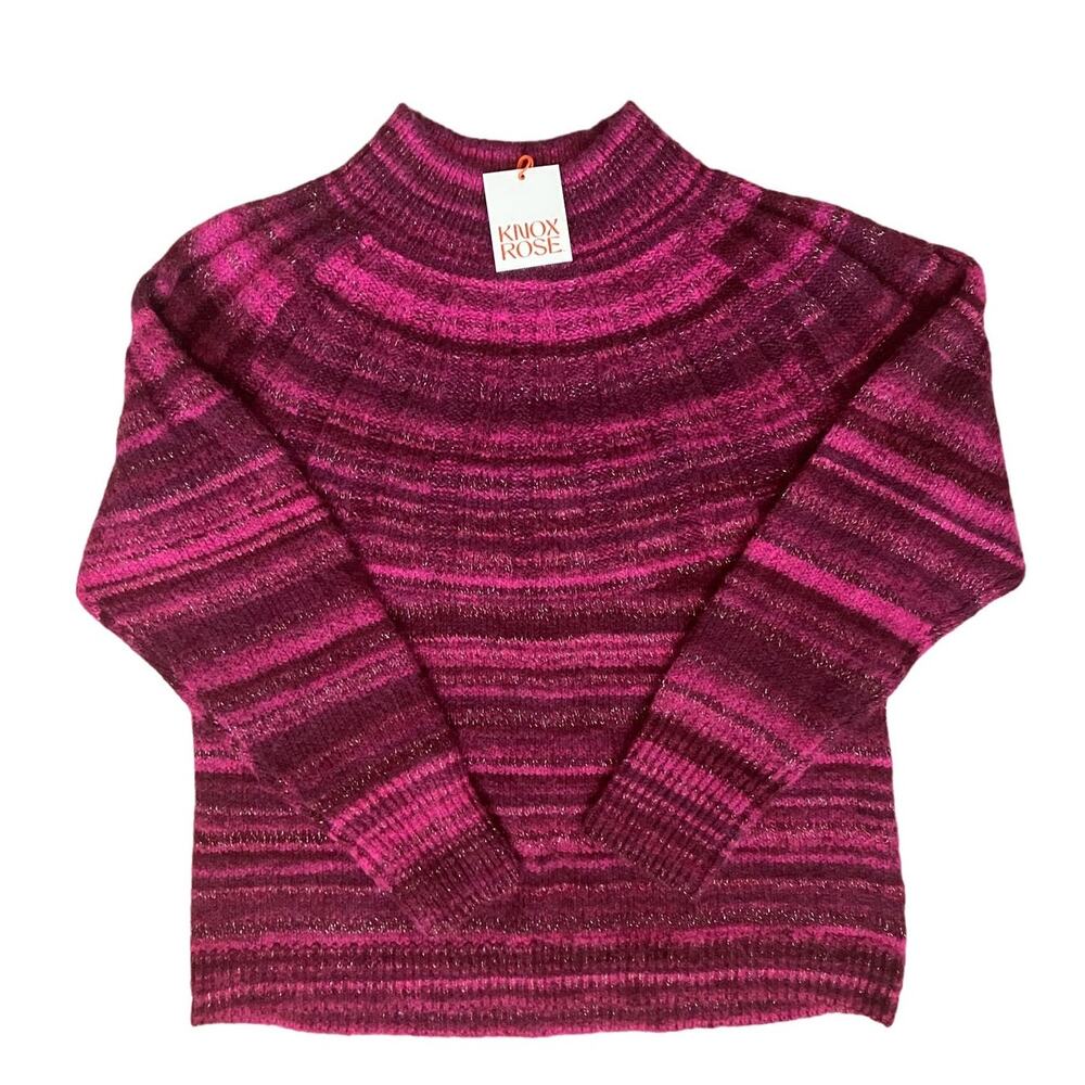New Knox Rose Red Dark Pink Pullover Sweater XL